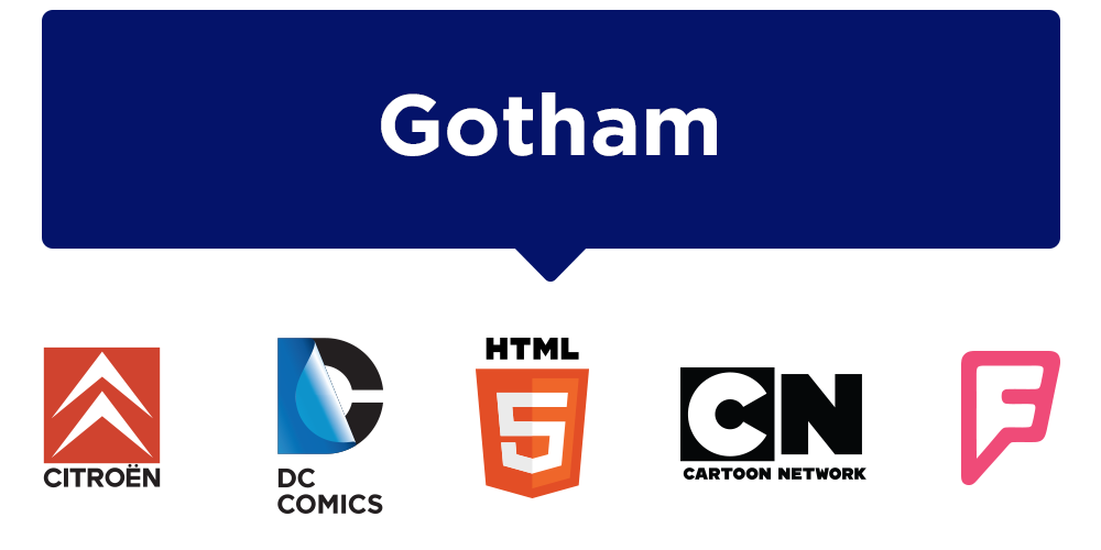 Шрифт для логотипов Gotham