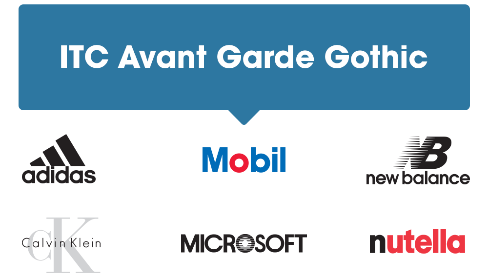 Шрифт для логотипов Avant Garde Gothic